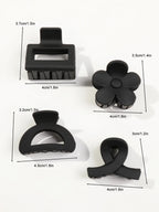 Small Flower Hair Claw Clips