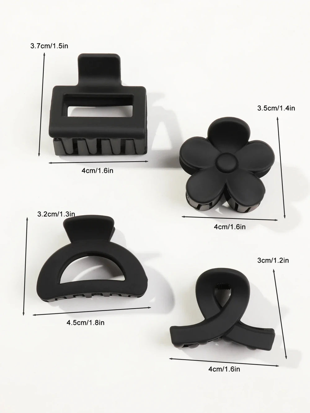 Small Flower Hair Claw Clips
